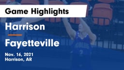 Harrison  vs Fayetteville  Game Highlights - Nov. 16, 2021