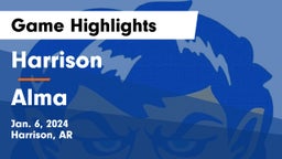 Harrison  vs Alma  Game Highlights - Jan. 6, 2024