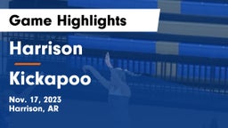 Harrison  vs Kickapoo  Game Highlights - Nov. 17, 2023