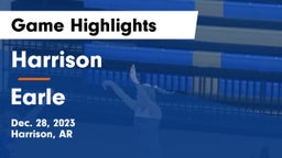 Harrison  vs Earle  Game Highlights - Dec. 28, 2023