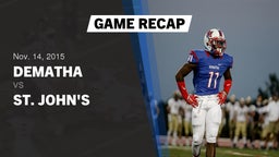 Recap: DeMatha  vs. St. John's  2015