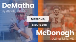 Matchup: DeMatha  vs. McDonogh  2017