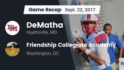 Recap: DeMatha  vs. Friendship Collegiate Academy  2017