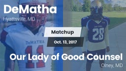 Matchup: DeMatha  vs. Our Lady of Good Counsel  2017