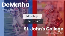 Matchup: DeMatha  vs. St. John's College  2017