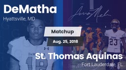 Matchup: DeMatha  vs. St. Thomas Aquinas  2018