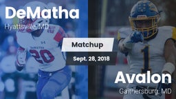 Matchup: DeMatha  vs. Avalon  2018