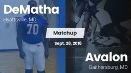 Matchup: DeMatha  vs. Avalon  2018