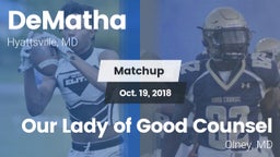 Matchup: DeMatha  vs. Our Lady of Good Counsel  2018