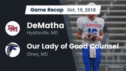 Recap: DeMatha  vs. Our Lady of Good Counsel  2018