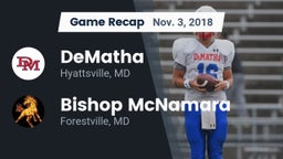 Recap: DeMatha  vs. Bishop McNamara  2018