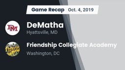 Recap: DeMatha  vs. Friendship Collegiate Academy  2019