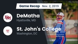 Recap: DeMatha  vs. St. John's College  2019
