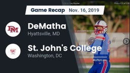 Recap: DeMatha  vs. St. John's College  2019