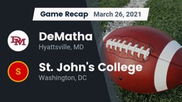 Recap: DeMatha  vs. St. John's College  2021
