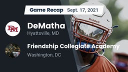 Recap: DeMatha  vs. Friendship Collegiate Academy  2021