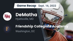 Recap: DeMatha  vs. Friendship Collegiate Academy  2022