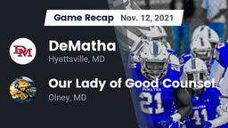 Recap: DeMatha  vs. Our Lady of Good Counsel  2021