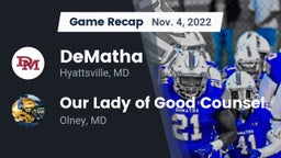Recap: DeMatha  vs. Our Lady of Good Counsel  2022