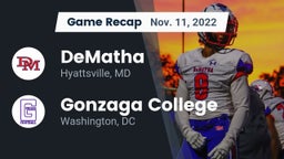 Recap: DeMatha  vs. Gonzaga College  2022