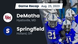 Recap: DeMatha  vs. Springfield  2023
