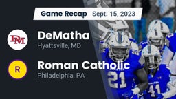 Recap: DeMatha  vs. Roman Catholic  2023