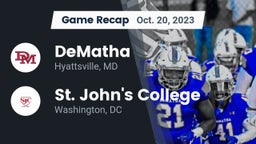 Recap: DeMatha  vs. St. John's College  2023