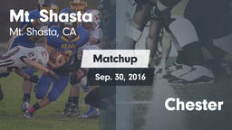 Matchup: Mt. Shasta High Scho vs. Chester  2016