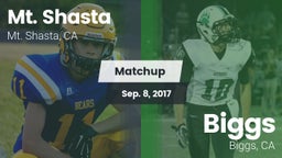 Matchup: Mt. Shasta High Scho vs. Biggs  2017