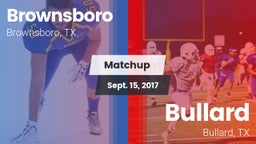 Matchup: Brownsboro High vs. Bullard  2017