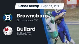 Recap: Brownsboro  vs. Bullard  2017