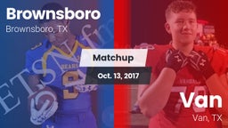 Matchup: Brownsboro High vs. Van  2017