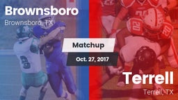 Matchup: Brownsboro High vs. Terrell  2017