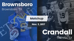 Matchup: Brownsboro High vs. Crandall  2017