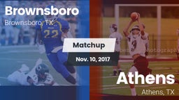 Matchup: Brownsboro High vs. Athens  2017