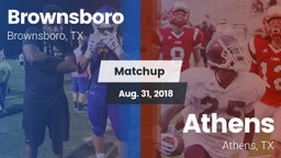 Matchup: Brownsboro High vs. Athens  2018