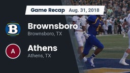 Recap: Brownsboro  vs. Athens  2018