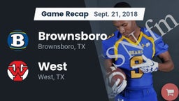 Recap: Brownsboro  vs. West  2018