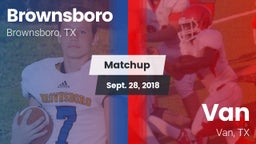 Matchup: Brownsboro High vs. Van  2018