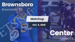 Matchup: Brownsboro High vs. Center  2018