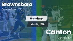 Matchup: Brownsboro High vs. Canton  2018