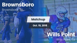 Matchup: Brownsboro High vs. Wills Point  2018