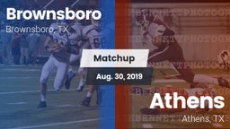 Matchup: Brownsboro High vs. Athens  2019