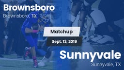 Matchup: Brownsboro High vs. Sunnyvale  2019