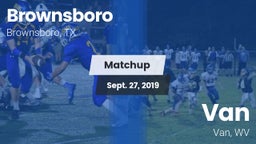 Matchup: Brownsboro High vs. Van  2019