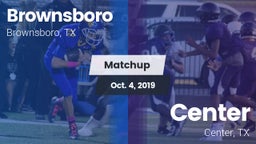 Matchup: Brownsboro High vs. Center  2019