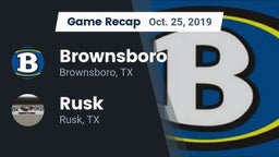 Recap: Brownsboro  vs. Rusk  2019