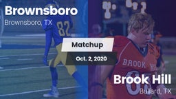 Matchup: Brownsboro High vs. Brook Hill   2020