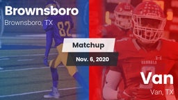 Matchup: Brownsboro High vs. Van  2020