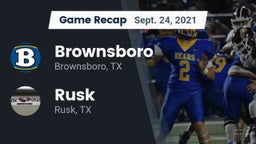 Recap: Brownsboro  vs. Rusk  2021